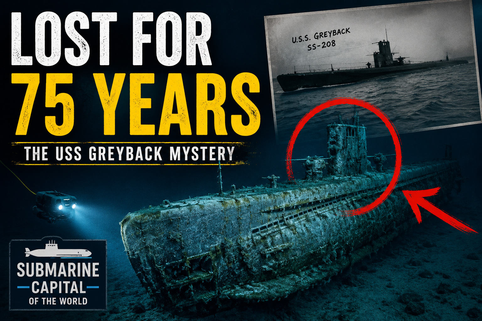 USS Greyback: The Lost WWII Submarine Found After 75 Years, Thanks to One Tiny Mistake